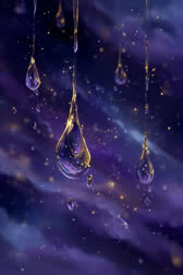 年干癸(消さずに湿らせる雨)のイメージイラスト